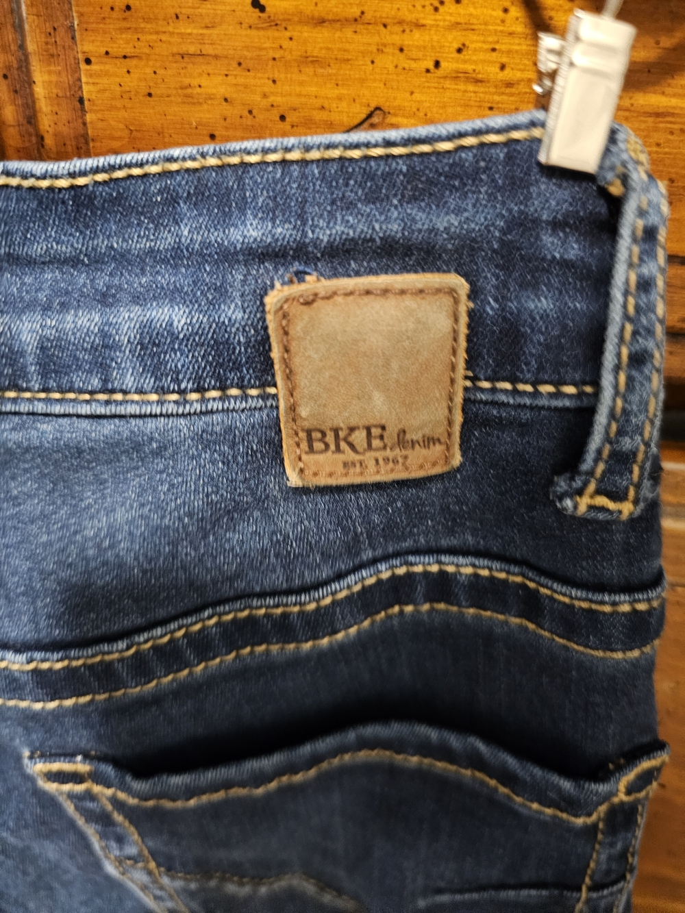 BKE Denim Men's Blue Jeans - Classic Dark Blue Wash